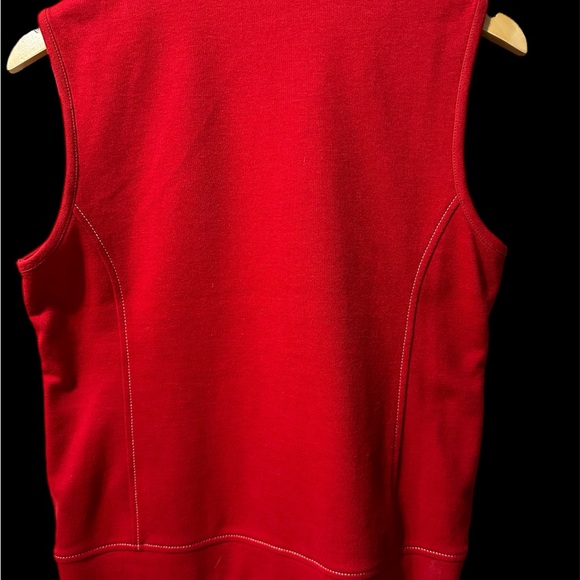 Drapes & Damons Womens Red Vest with gold Studs Size P S - Picture 4 of 11